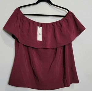 NWT Red off the shoulder top